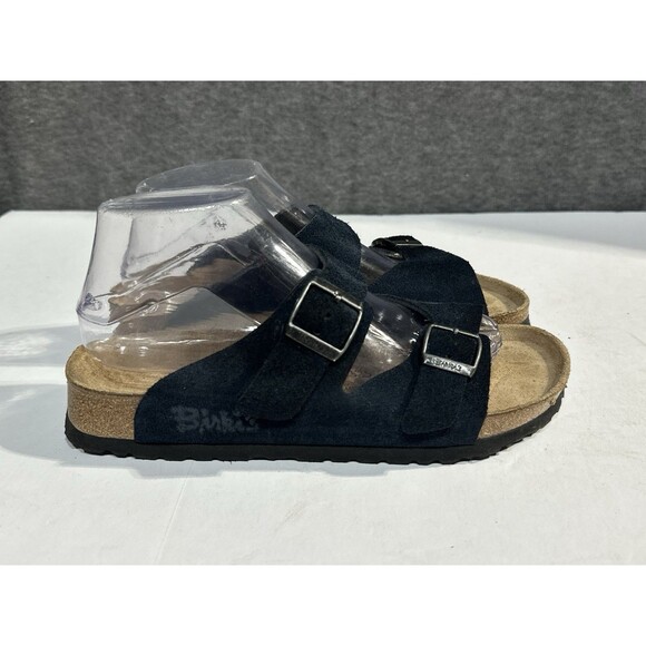 Birkenstock Shoes - Birki’s Birkenstock Arizona Sandals Black Suede Buckles Women’s EU 39 US 8 N